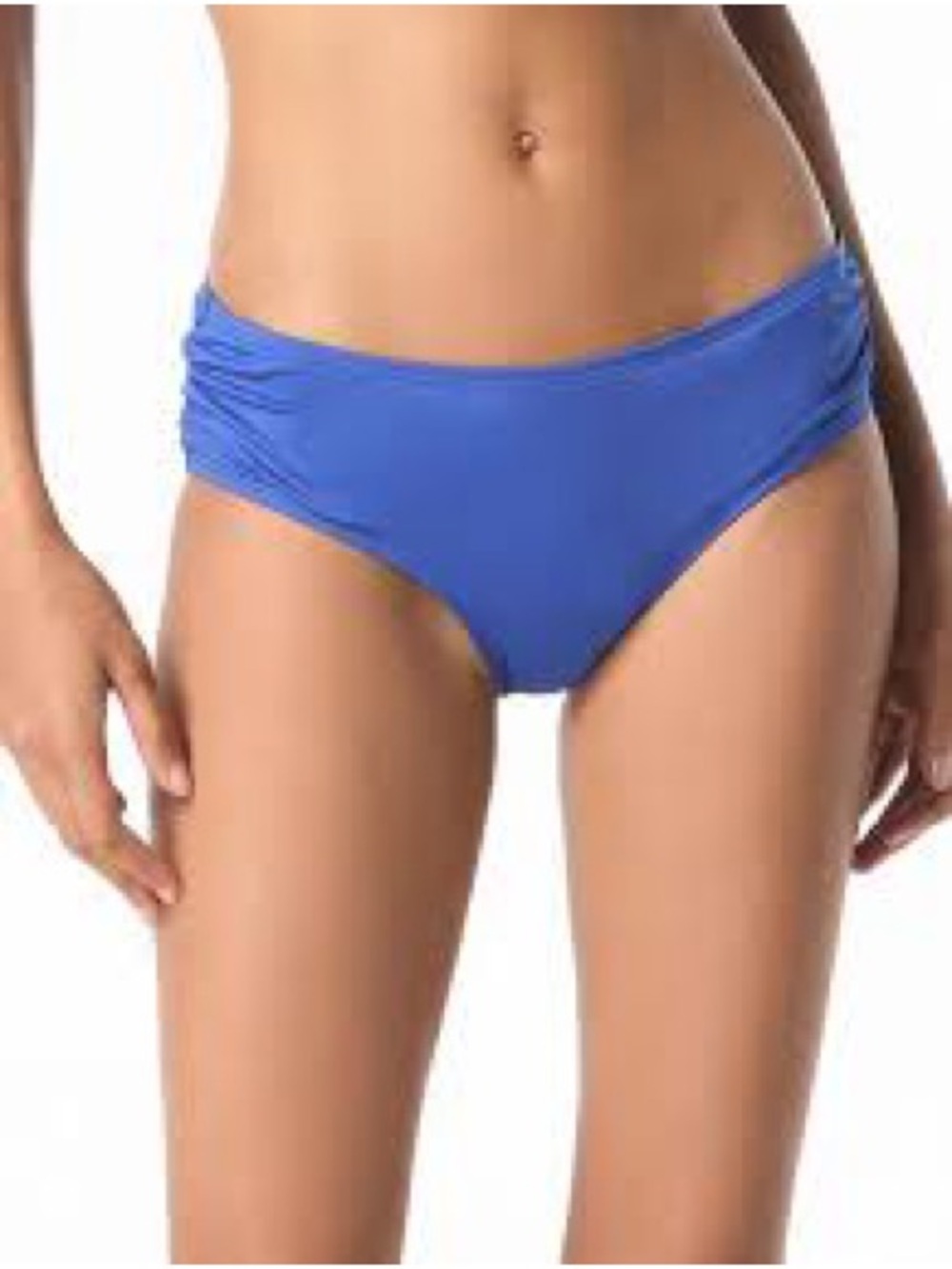 Michael Kors Iconic Solids Classic Bikini Bottom Blue Medium
